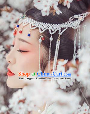 Chinese Handmade Hanfu Palace Hairpins Pearls Hair Clasp Traditional Ancient Princess Hair Accessories for Women