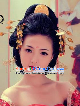 Handmade Chinese Palace Princess Tassel Hairpins Ancient Traditional Hanfu Hair Accessories for Women