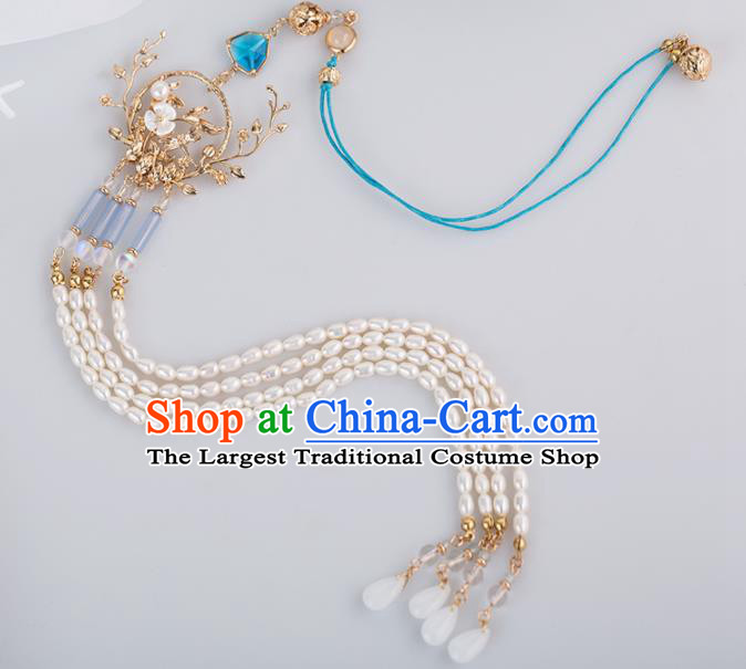 Chinese Traditional Waist Accessories Ancient Princess Pearls Tassel Pendant for Women