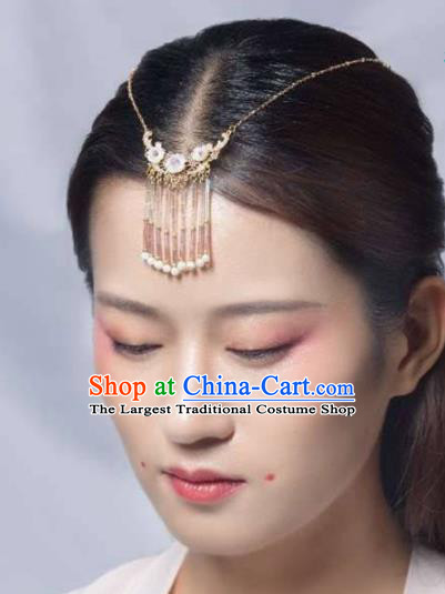 Chinese Handmade Hanfu Eyebrows Pendant Hairpins Ancient Princess Hair Accessories Headwear for Women