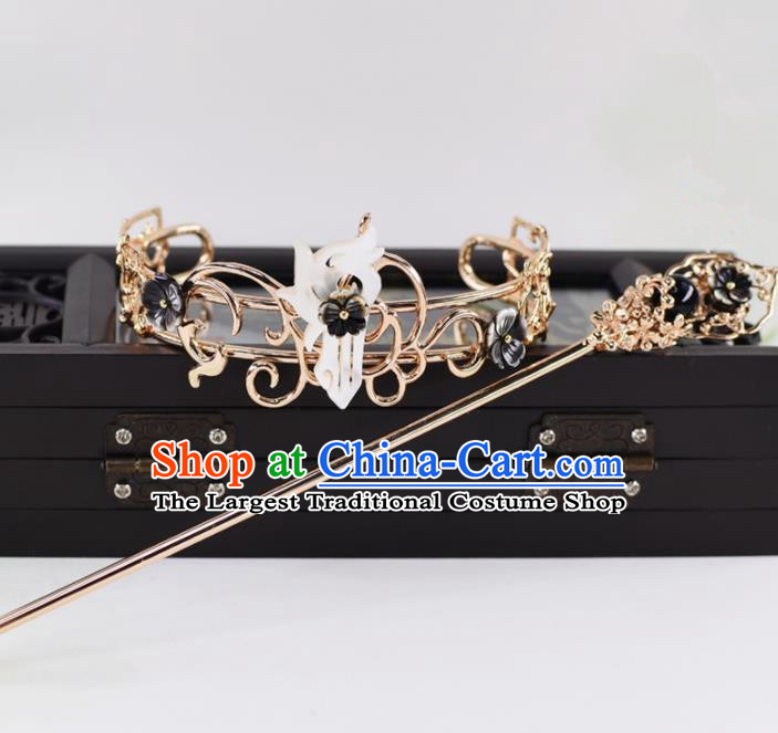 Chinese Traditional Hair Accessories Ancient Swordsman Prince Hairdo Crown for Men