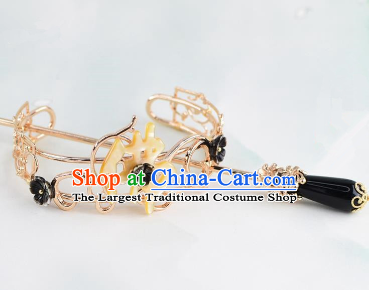 Chinese Traditional Swordsman Hair Accessories Ancient Prince Buddhism Hairdo Crown for Men