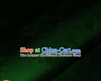 Chinese Traditional Royal Pattern Green Brocade Material Cheongsam Classical Fabric Satin Silk Fabric