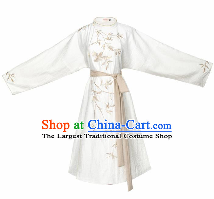 Chinese Traditional Song Dynasty Swordswoman Embroidered Hanfu Dress Ancient Nobility Lady Historical Costume for Women