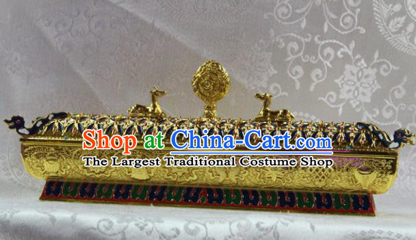 Chinese Traditional Buddhist Brass Censer Buddha Incense Burner Decoration Tibetan Buddhism Feng Shui Items