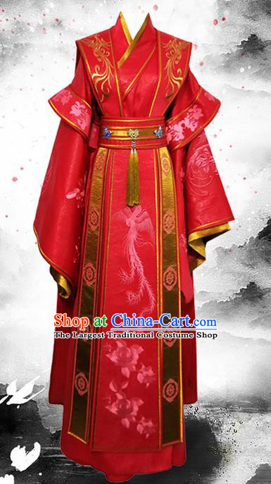 Chinese Ancient Prince Hanfu Clothing Traditional Tang Dynasty Wedding Historical Costume for Men