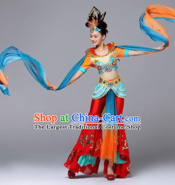 Chinese Traditional Dunhuang Flying Apsaras Dance Costume Classical Dance Stage Performance Clothing for Women