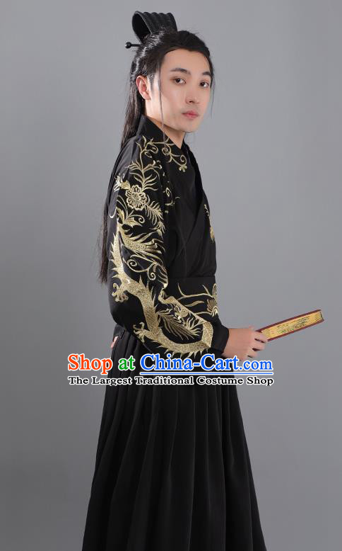 Chinese Ancient Prince Hanfu Clothing Tang Dynasty Swordsman Nobility Childe Historical Costume for Men