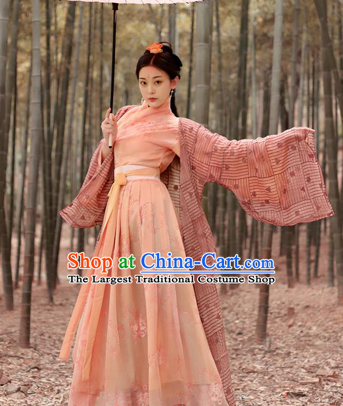 Chinese Ancient Nobility Lady Hanfu Dress Han Dynasty Imperial Consort Historical Costume for Women