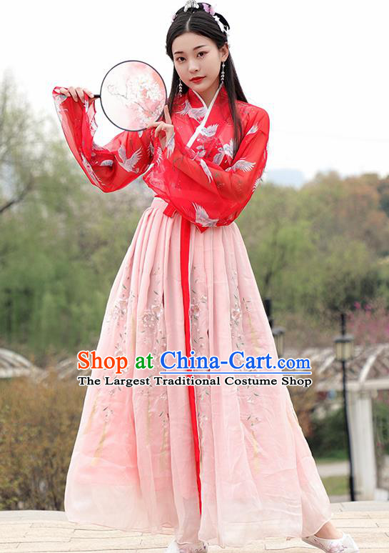 Chinese Ancient Hanfu Dress Ming Dynasty Nobility Lady Princess Historical Costume for Women