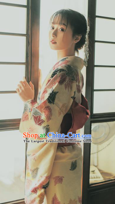 Japanese Traditional Costume Furisode Kimono Dress Asian Japan Yukata for Women