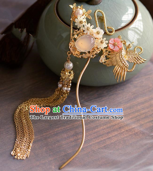 Traditional Chinese Ancient Palace Tassel Hair Clip Hairpins Handmade Wedding Hair Accessories for Women