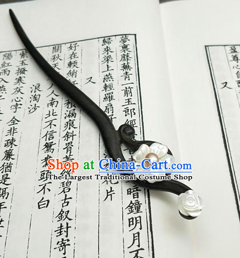 Traditional Chinese Ancient Queen Hanfu Hair Clip Wood Hairpins Handmade Wedding Hair Accessories for Women