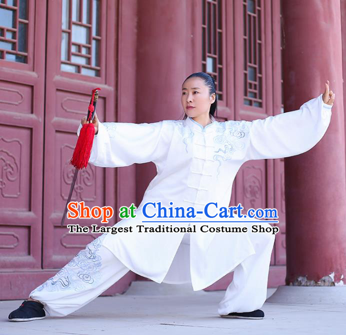 Traditional Chinese Martial Arts Costume Professional Tai Chi Competition Kung Fu Embroidered Uniform for Women