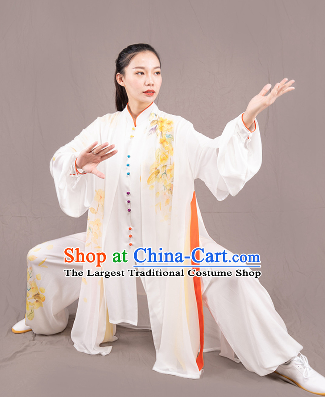 Top Chinese Traditional Competition Championship Professional Tai Chi Uniforms Taiji Kung Fu Wing Chun Kungfu Tai Ji Sword Gong Fu Master Stage Performance Suits Clothes Complete Set