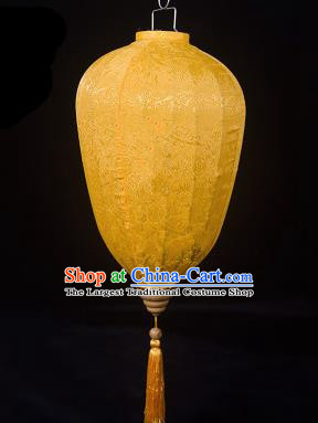 Handmade Traditional Chinese Lantern Ceiling Lamp Yellow Lanterns New Year Lantern