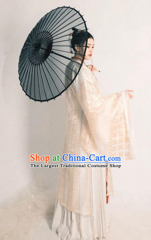 Asian Chinese Jin Dynasty Court Lady Historical Costume Ancient Royal Princess Traditional Hanfu Dress for Women