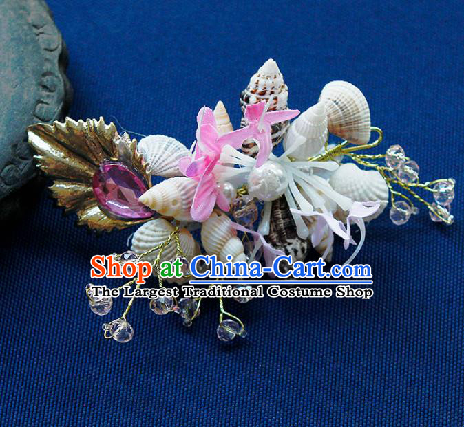 China Ancient Princess Conch Hair Claw Hairpins Chinese Traditional Hanfu Hair Accessories for Women