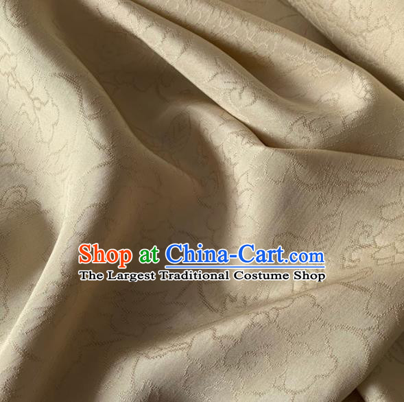 Chinese Traditional Pattern Design Champagne Brocade Fabric Asian Silk Fabric Chinese Fabric Material