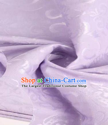 Chinese Classical Didymaotus Pattern Design Purple Brocade Traditional Hanfu Silk Fabric Tang Suit Fabric Material
