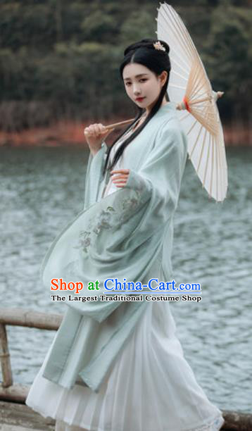 Traditional Chinese Tang Dynasty Princess Embroidered Hanfu Dress Ancient Drama Peri Historical Costume for Women