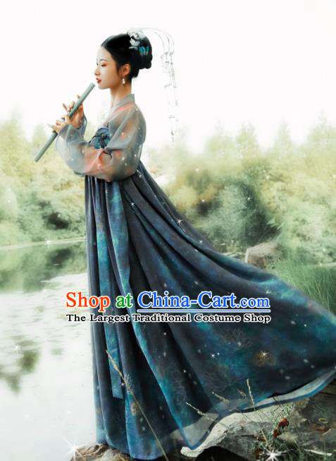 Asian Chinese Ancient Female Hanfu Dress Traditional Tang Dynasty Court Lady Historical Costume for Women