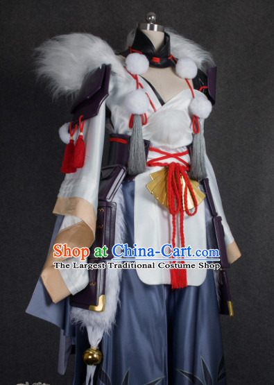 Chinese Traditional Cosplay Wizard Costume Ancient Fairy Swordsman Dress for Women
