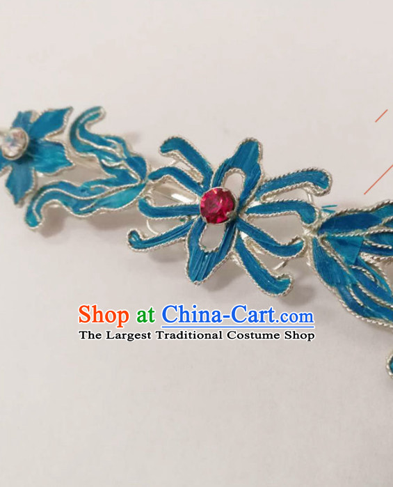 Chinese Ancient Court Queen Chrysanthemum Hairpins Traditional Beijing Opera Diva Hair Accessories for Women