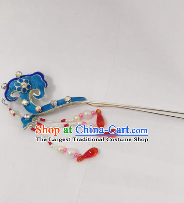 Chinese Ancient Court Princess Auspicious Clouds Hairpins Traditional Beijing Opera Diva Hair Accessories for Adults