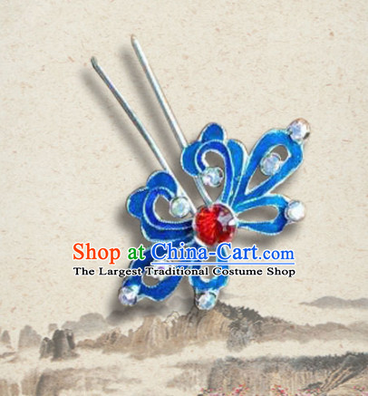 Chinese Ancient Queen Hairpins Palace Flower Hair Clip Traditional Beijing Opera Diva Court Hair Accessories for Adults