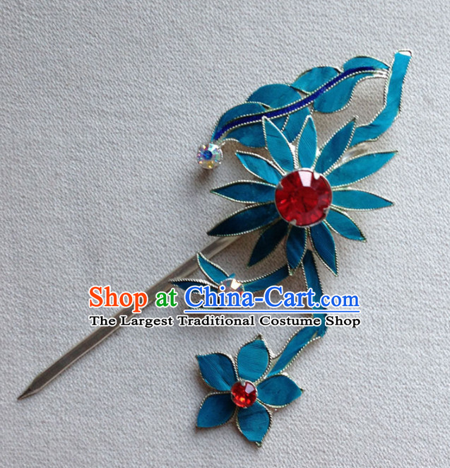 Chinese Ancient Court Princess Sunflowers Hairpins Traditional Beijing Opera Diva Hair Accessories for Adults