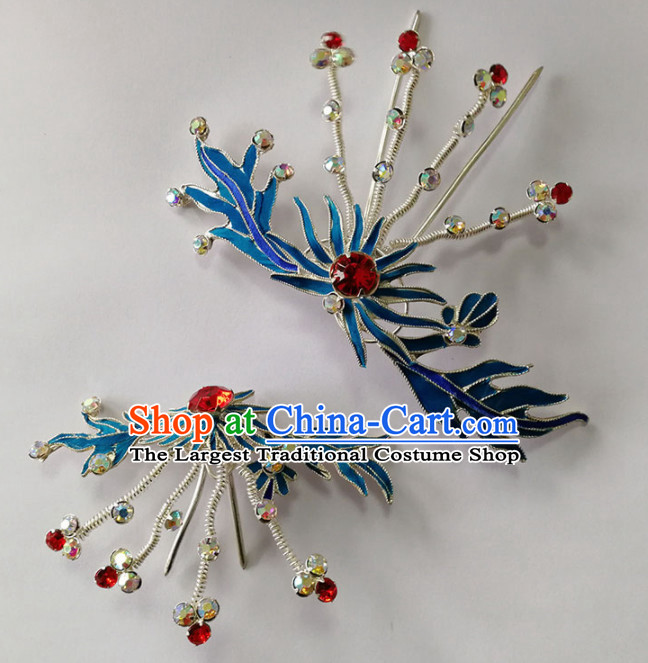 Chinese Ancient Princess Hairpins Palace Hair Clip Traditional Beijing Opera Diva Court Hair Accessories for Adults