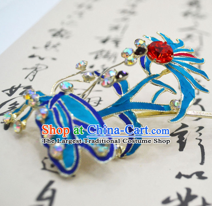 Chinese Ancient Princess Butterfly Hairpins Palace Hair Clip Traditional Beijing Opera Diva Court Hair Accessories for Adults