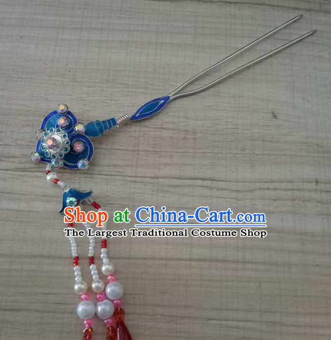 Chinese Ancient Queen Hairpins Palace Tassel Hair Clip Traditional Beijing Opera Diva Court Hair Accessories for Adults