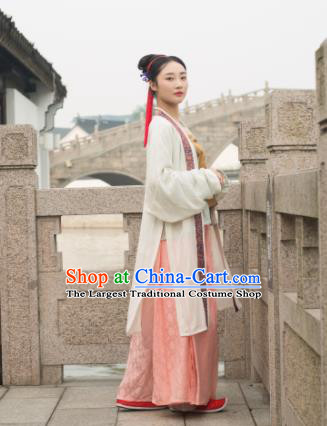 Chinese Ancient Song Dynasty Aristocratic Lady Replica Costume Traditional Court Hanfu Dress for Women