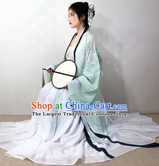 Chinese Traditional Song Dynasty Imperial Concubine Hanfu Dress Ancient Palace Princess Replica Costume for Women