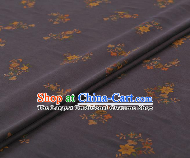 Chinese Classical Pattern Design Purple Gambiered Guangdong Gauze Traditional Asian Brocade Silk Fabric