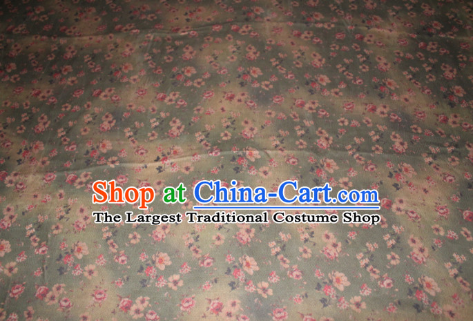 Chinese Traditional Cheongsam Classical Plum Pattern Gambiered Guangdong Gauze Asian Satin Drapery Brocade Silk Fabric