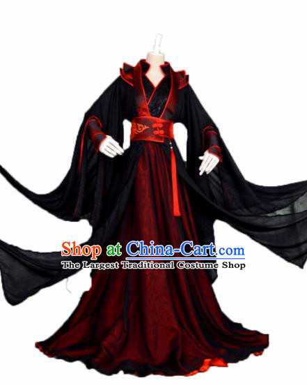 Customized Chinese Cosplay Swordsman Costume Ancient Drama Character Wei Wuxian Clothing for Men