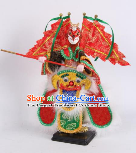 Traditional Chinese Handmade Handsome Monkey King Puppet Marionette Puppets String Puppet Wooden Image Arts Collectibles