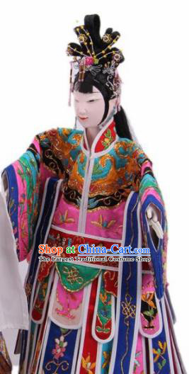 Traditional Chinese Handmade Empress Puppet Marionette Puppets String Puppet Wooden Image Arts Collectibles