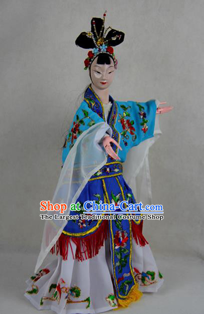 Chinese Traditional Diva Zhu Yingtai Marionette Puppets Handmade Puppet String Puppet Wooden Image Arts Collectibles
