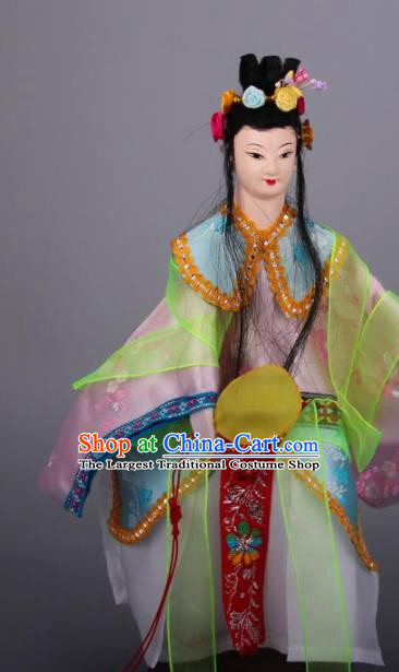Traditional Chinese Pink Beauty Marionette Puppets Handmade Puppet String Puppet Wooden Image Arts Collectibles