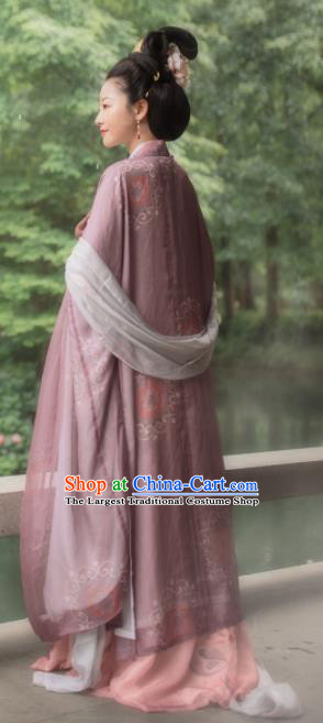 Chinese Traditional Tang Dynasty Imperial Consort Hanfu Dress Ancient Court Empress Replica Costumes for Women