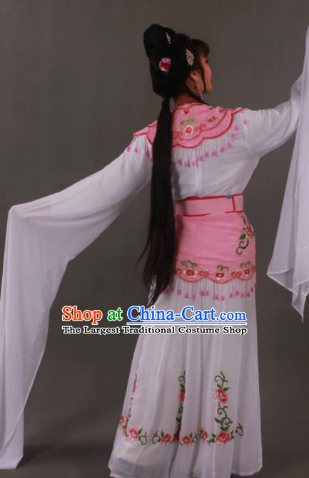 Handmade Traditional Chinese Beijing Opera Peri Pink Dress Ancient Nobility Lady Costumes for Women