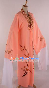 Traditional Chinese Shaoxing Opera Niche Orange Robe Ancient Childe Scholar Costume for Men