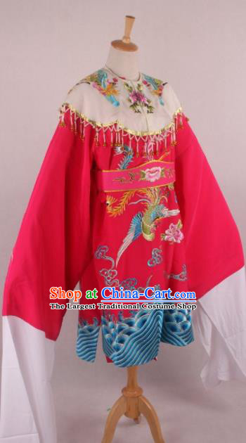 Chinese Beijing Opera Imperial Consort Rosy Dress Ancient Traditional Peking Opera Actress Costume for Women