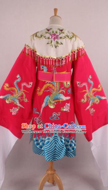 Chinese Beijing Opera Imperial Consort Rosy Dress Ancient Traditional Peking Opera Actress Costume for Women