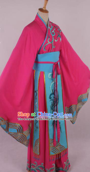 Chinese Traditional Beijing Opera Actress Rosy Dress Ancient Peking Opera Court Queen Costume for Women