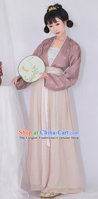 Chinese Ancient Drama Court Maid Hanfu Dress Traditional Tang Dynasty Palace Lady Replica Costumes for Women